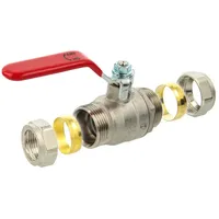 Tecuro tecuro-Kugelhahn Ø 18 mm mit Klemmringverschraubung für Kupfer-