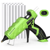 SEEKONE Klebepistole 60/100W Profi Heißklebepistole Dual Power mit 20
