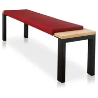Lycce XXL Klemmkissen Sitzkissen mit 1 Leiste, Kunstleder, Breite
