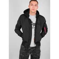 Alpha Industries MA-1 TT Hood Fliegerjacke black/black, Größe S