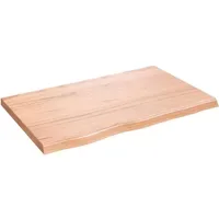 VidaXL Waschtischplatte Hellbraun 80x50x(2-4) cm Massivholz Behandelt