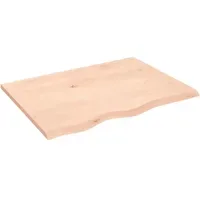 VidaXL Waschtischplatte 80x60x2 cm Massivholz Unbehandelt