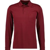 RAGMAN Soft Knit Polo Knopf Langarm Herren Poloshirt