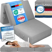 Bestschlaf ELONEO Klappmatratze, Gästematratze, 75x195x15 cm, grau