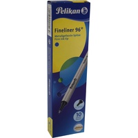 Pelikan 943167 Fineliner Fein Blau, 10 Stück in Schachtel