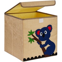Relaxdays Aufbewahrungsbox, für Kinder, faltbar, HBT: 33 x 33