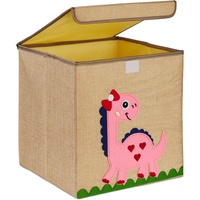 Relaxdays Aufbewahrungsbox, für Kinder, faltbar, HBT: 33 x 33