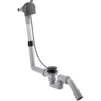 Hansgrohe Exafill S Komplettset Wannenein, Ab- und Überlaufgarnitur, brushed
