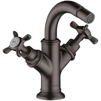 Hansgrohe AXOR Montreux 2-Griff-Bidetarmatur - brushed black chrome