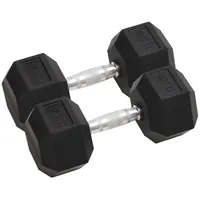 VidaXL Kurzhanteln 2 Stk. 25 kg Gusseisen
