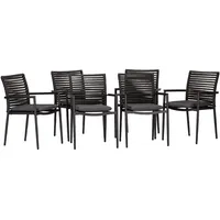 ACAMP Gartensessel New Jersey grau 6er Set