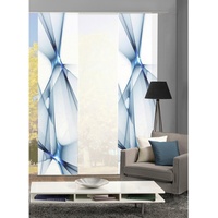 Home fashion Flächenvorhang KINGFIELD 245x60 cm, Dekostoff, Farbe:blau, Menge:3