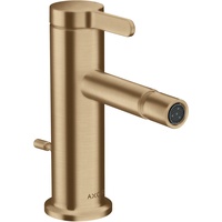 Hansgrohe Axor One Einhebel-Bidetmischer mit Zugstangen-Ablaufgarnitur, Ausladung 113mm, brushed