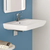 Geberit Renova Comfort Waschtisch barrierefrei 65cm, Hahnloch mittig, mit