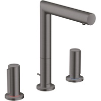 Hansgrohe Axor Uno Waschtischarmatur 200 mit Zerogriffen Zugstangen-Ablaufgarnitur brushed