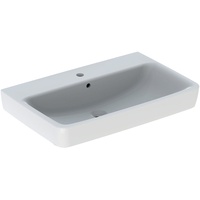 Geberit Renova Plan Waschtisch 75cm, Hahnloch mittig, mit Überlauf,