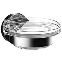 EMCO Round Seifenhalter Schale Kristallglas, 433000100 chrom,