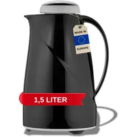 Helios helios® Isolierkanne Wave Maxi schwarz 1,5 l