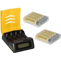 PATONA Micro AAA Akkus - Set mit Ladestation und
