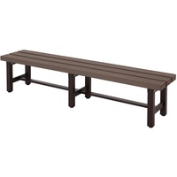 Mendler Alu Gartenbank HWC-K60, Bank Parkbank Sitzbank Balkonbank, wetterfest