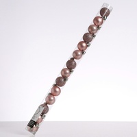 MARELIDA Christbaumkugel Weihnachtskugel bruchfest glänzend matt glitzernd... rosa 14St.