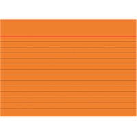 Brunnen 102260140 A6 liniert, 100 Stück, eingeschweißt) orange