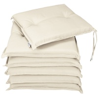 DETEX Sitzkissen 6er-Set Boston Creme 43x39x5cm