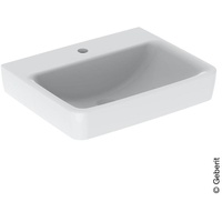 Geberit Renova Plan Waschtisch 55cm, Hahnloch mittig, ohne Überlauf,