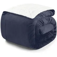 Blumtal Kuscheldecke, Dunkelblau, Textil, Rechteckig, 240x220 cm, Oeko-Tex® Standard