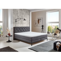 SUN GARDEN BX 2180 Rockaway Boxspringbett, Massivholz/Stoff mit TFK-Matratze