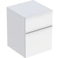 Geberit iCon Seitenschrank 502315013 45x60x47,6cm, 2 Schubladen, weiß matt/Griff