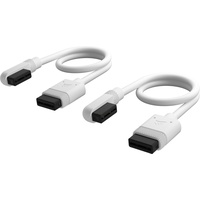 Corsair iCUE LINK Kabel, 90° gewinkelt, 200mm, weiß, 2er-Pack