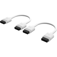 Corsair iCUE LINK Kabel, gerade, 100mm, weiß, 2er-Pack (CL-9011129-WW)