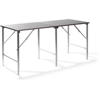 Essentials Edelstahl Arbeitstisch aufklappbar 200x80x90 cm (BxTxH), 23100