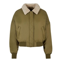 URBAN CLASSICS Pilot Bomberjacke Tini Olive / Sand M