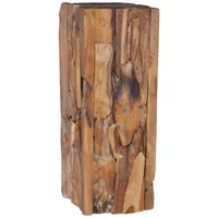 VidaXL Beistelltisch 30x30x80 cm Massivholz Teak