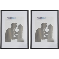 Relaxdays Relaxdays, Bilderrahmen 2er Set, 20x30 cm, Passepartout 15x20
