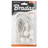 Bradas 10 Stk. Spanngummi Set mit Kugel 10x20cm weiss