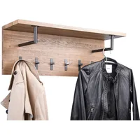 M2 Kollektion Surat Wandgarderobe, MDF, B/H/T = 80x30x26cm