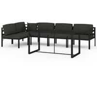 VidaXL 6-tlg. Garten-Lounge-Set mit Kissen Aluminium Anthrazit