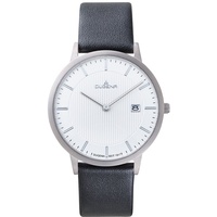 Dugena Herrenuhr 4461058, SILBER/SCHWARZ