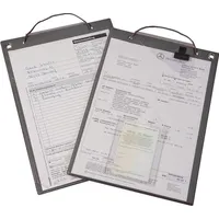 Eichner Auftragstasche m.Klettverschluss u.2 Fächer DIN A4 schwarz VE=10