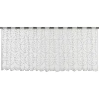 ELBERSDRUCKE Bistrogardine Circolo 00 weiß transparent 45x160 cm Scheibengardine