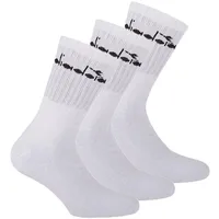 Diadora Unisex Tennissocken - Vorteilspack, Logo Weiß 43-46