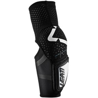 Leatt 3DF Hybrid Ellenbogenprotektoren, schwarz-weiss, Größe 2XL für Männer