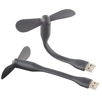 Callstel Mini Ventilator: 2er Pack Flexibler USB-Ventilator für PC,