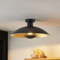 LINDBY Narisara, Deckenleuchte 40 Black/Gold
