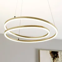 LINDBY Davian messingfarben, 49 cm, dimmbar
