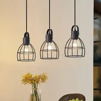 LINDBY Flintos 3 Pendelleuchte Black