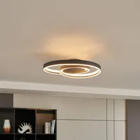 LINDBY Erlinik LED-Deckenleuchte, stepdim, schwarz